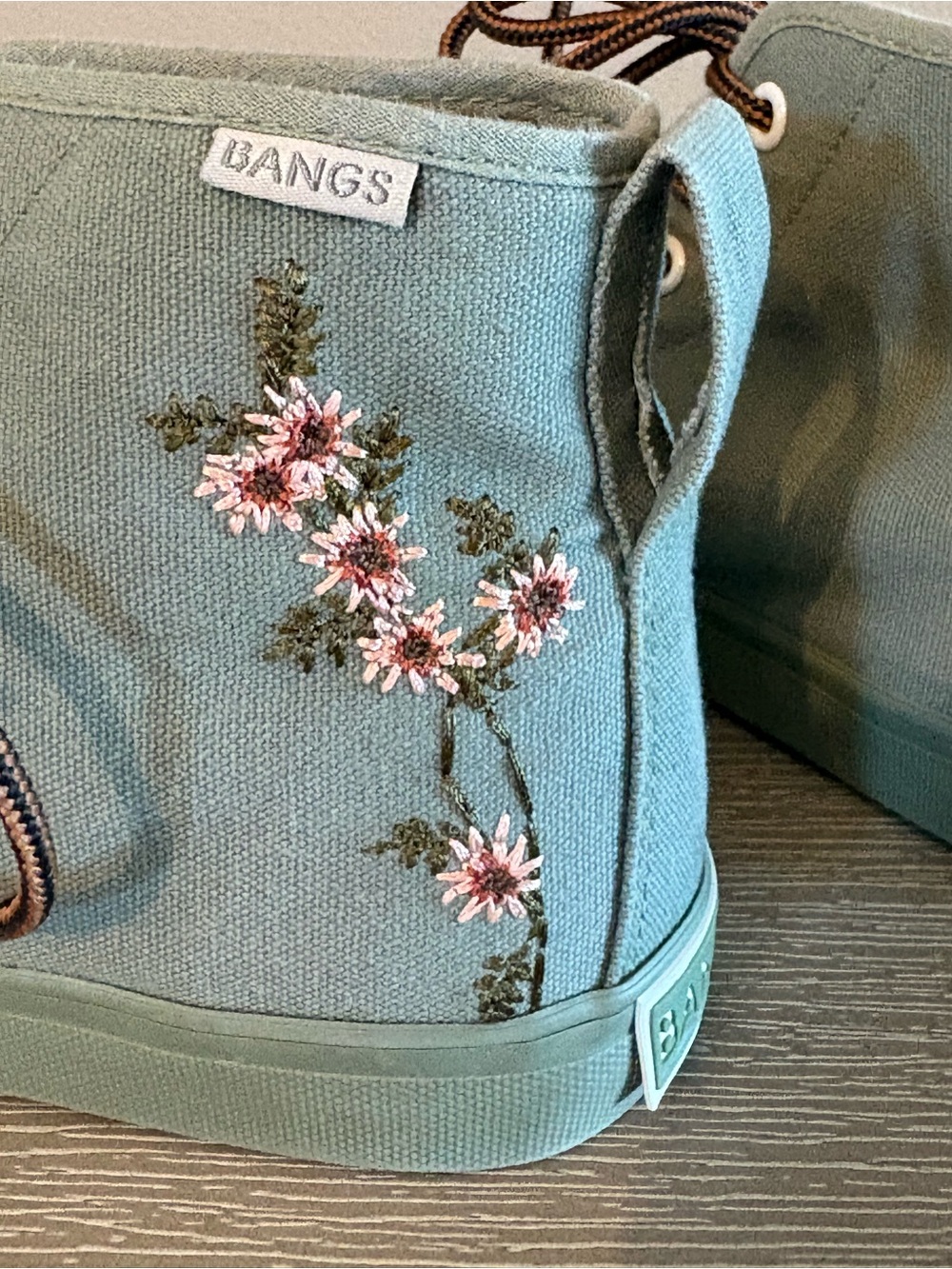 BANGS Shoes Sage Floral High Tops
 with Floral Embroidery - Picture 11 of 16